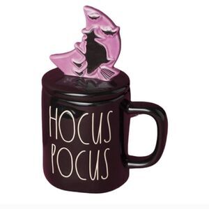 RAE DUNN Ceramic Hocus Pocus Mug With Figural Witch topper